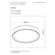 lafabryka.pl Plafon NURIA Ø 50 cm LED Dim. 1x36W 2700K 3 StepDim White 779182/36/31 Lucide